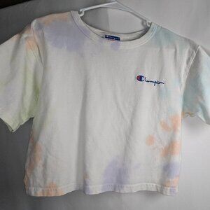 Champion white with some dye spots crop top XS, slightly used